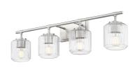 Four Light Vanity by Z-Lite - Landon Collection, Brushed Nickel Finish - 7515-4V-BN