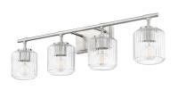 Four Light Vanity by Z-Lite - Landon Collection, Brushed Nickel Finish - 7515-4V-BN