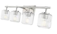 Four Light Vanity by Z-Lite - Landon Collection, Brushed Nickel Finish - 7515-4V-BN