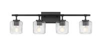 Four Light Vanity by Z-Lite - Landon Collection, Matte Black Finish - 7515-4V-MB