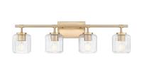Four Light Vanity by Z-Lite - Landon Collection, Modern Gold Finish - 7515-4V-MGLD