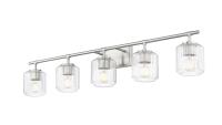 Five Light Vanity by Z-Lite - Landon Collection, Brushed Nickel Finish - 7515-5V-BN