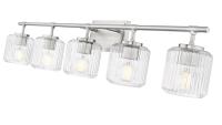 Five Light Vanity by Z-Lite - Landon Collection, Brushed Nickel Finish - 7515-5V-BN