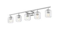 Five Light Vanity by Z-Lite - Landon Collection, Chrome Finish - 7515-5V-CH