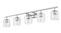 Five Light Vanity by Z-Lite - Landon Collection, Chrome Finish - 7515-5V-CH