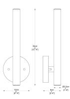 LED Wall Sconce by Z-Lite - Forest Collection, Modern Gold Finish - 919S-MGLD-LED