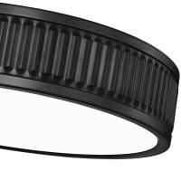 LED Flush Mount by Z-Lite - Stari Collection, Matte Black Finish - 1013F12-MB-LED
