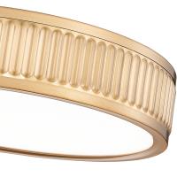 LED Flush Mount by Z-Lite - Stari Collection, Modern Gold Finish - 1013F12-MGLD-LED