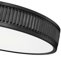 LED Flush Mount by Z-Lite - Stari Collection, Matte Black Finish - 1013F16-MB-LED
