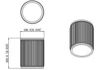 LED Flush Mount by Z-Lite - Stari Collection, Modern Gold Finish - 1013F6-MGLD-LED