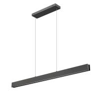 LED Linear Chandelier by Z-Lite - Hudson Collection, Matte Black Finish - 1016-55L-MB-LED