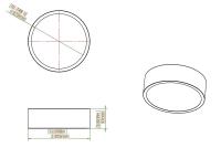 LED Flush Mount by Z-Lite - Coronado Collection, Brushed Nickel Finish - 1017F12-BN-LED