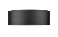 LED Flush Mount by Z-Lite - Coronado Collection, Matte Black Finish - 1017F12-MB-LED