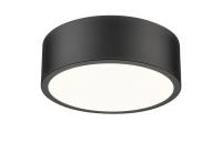 LED Flush Mount by Z-Lite - Coronado Collection, Matte Black Finish - 1017F12-MB-LED