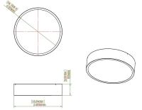 LED Flush Mount by Z-Lite - Coronado Collection, Brushed Nickel Finish - 1017F16-BN-LED