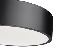 LED Flush Mount by Z-Lite - Coronado Collection, Matte Black Finish - 1017F16-MB-LED