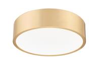 LED Flush Mount by Z-Lite - Coronado Collection, Modern Gold Finish - 1017F16-MGLD-LED