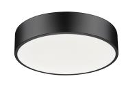 LED Flush Mount by Z-Lite - Coronado Collection, Matte Black Finish - 1017F20-MB-LED