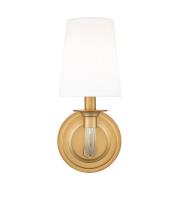 One Light Wall Sconce by Z-Lite - Katerina Collection, Rubbed Brass Finish - 1950-1S-RB