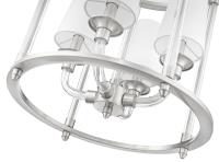 Four Light Chandelier by Z-Lite - Katerina Collection, Brushed Nickel Finish - 1950-4C-BN
