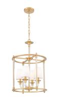 Four Light Chandelier by Z-Lite - Katerina Collection, Rubbed Brass Finish - 1950-4C-RB