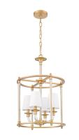 Four Light Chandelier by Z-Lite - Katerina Collection, Rubbed Brass Finish - 1950-4C-RB