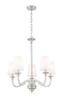 Five Light Chandelier by Z-Lite - Katerina Collection, Brushed Nickel Finish - 1950-5BN