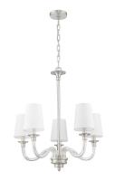 Five Light Chandelier by Z-Lite - Katerina Collection, Brushed Nickel Finish - 1950-5BN