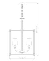 Five Light Chandelier by Z-Lite - Katerina Collection, Rubbed Brass Finish - 1950-5C-RB
