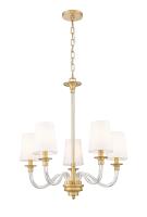 Five Light Chandelier by Z-Lite - Katerina Collection, Rubbed Brass Finish - 1950-5RB