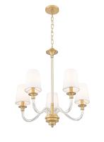 Five Light Chandelier by Z-Lite - Katerina Collection, Rubbed Brass Finish - 1950-5RB