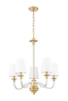 Five Light Chandelier by Z-Lite - Katerina Collection, Rubbed Brass Finish - 1950-5RB