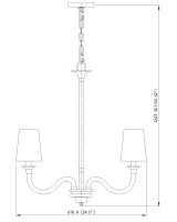 Five Light Chandelier by Z-Lite - Katerina Collection, Rubbed Brass Finish - 1950-5RB