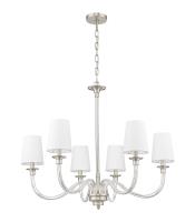 Six Light Chandelier by Z-Lite - Katerina Collection, Brushed Nickel Finish - 1950-6BN