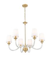 Six Light Chandelier by Z-Lite - Katerina Collection, Rubbed Brass Finish - 1950-6RB