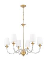Six Light Chandelier by Z-Lite - Katerina Collection, Rubbed Brass Finish - 1950-6RB