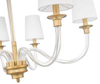 Six Light Chandelier by Z-Lite - Katerina Collection, Rubbed Brass Finish - 1950-6RB