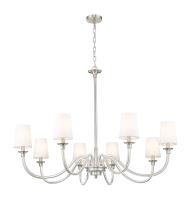 Eight Light Chandelier by Z-Lite - Katerina Collection, Brushed Nickel Finish - 1950-8BN