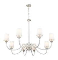 Eight Light Chandelier by Z-Lite - Katerina Collection, Brushed Nickel Finish - 1950-8BN