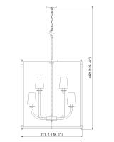 Nine Light Chandelier by Z-Lite - Katerina Collection, Rubbed Brass Finish - 1950-9C-RB