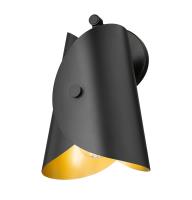 One Light Wall Sconce by Z-Lite - Salone Collection, Matte Black Finish - 1951-1S-MB