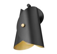 One Light Wall Sconce by Z-Lite - Salone Collection, Matte Black Finish - 1951-1S-MB