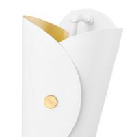One Light Wall Sconce by Z-Lite - Salone Collection, Matte White Finish - 1951-1S-MW