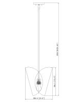 One Light Pendant by Z-Lite - Salone Collection, Matte White Finish - 1951P11-MW