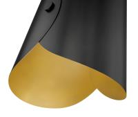 One Light Pendant by Z-Lite - Salone Collection, Matte Black Finish - 1951P18-MB