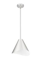 One Light Pendant by Z-Lite - Aria Collection, Brushed Nickel Finish - 1952P12-BN
