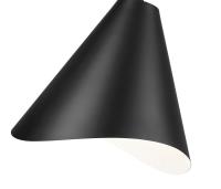 One Light Pendant by Z-Lite - Aria Collection, Matte Black Finish - 1952P12-MB