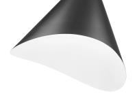 One Light Pendant by Z-Lite - Aria Collection, Matte Black Finish - 1952P18-MB