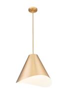 One Light Pendant by Z-Lite - Aria Collection, Modern Gold Finish - 1952P18-MGLD