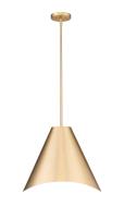 One Light Pendant by Z-Lite - Aria Collection, Modern Gold Finish - 1952P18-MGLD
